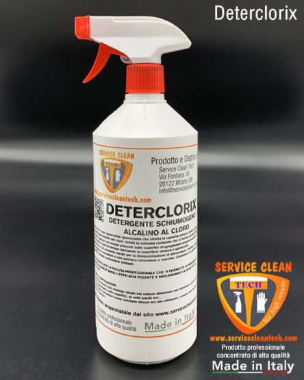 Deterclorix Detergente Schiumogeno Alcalino Al Cloro Pronto Uso 1000ml