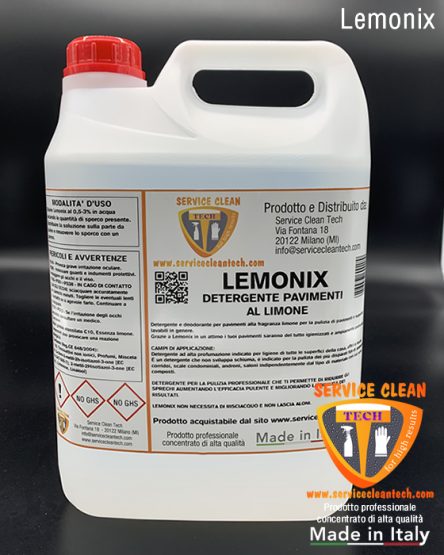 Lemonix Detergente Pavimenti Al Limone Concentrato 5000ml