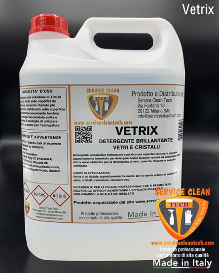 Vetrix Detergente Brillantante Vetri E Cristalli Pronto Uso 5000ml