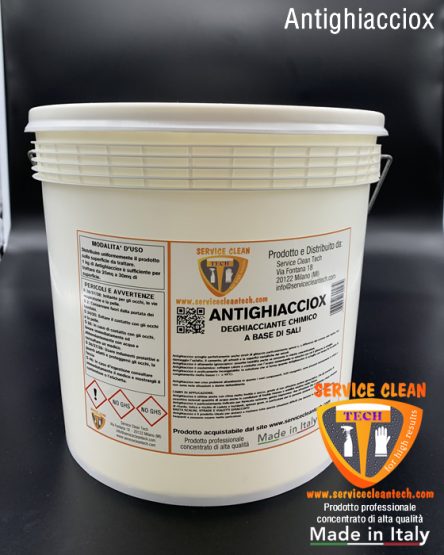 Antighiacciox Deghiacciante Chimico A Base Di Sali Pronto Uso 10000g