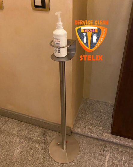 Demo Stelix Colonnina Igienizzante Mani In Acciaio Con Dispenser Manuale