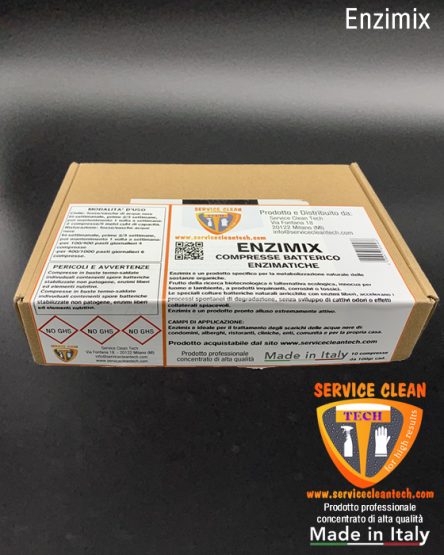 Enzimix 10 Compresse Batterico Enzimatiche 10 Pezzi Pronto Uso 1000g