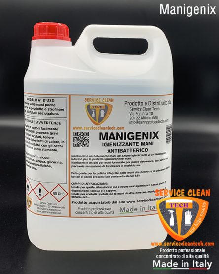 Manigenix Igienizzante Mani Antibatterico Pronto Uso 5000ml